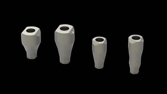 Silver KTJ Internal Connection Digital Scan Body For Implant High Precision